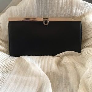 Salvatore Ferragamo Classic Black Leather Wallet